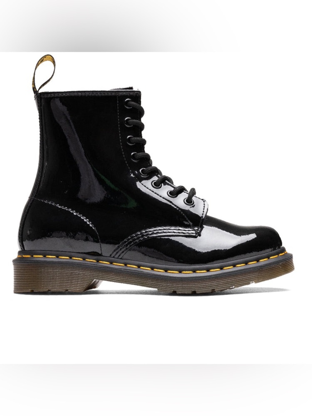 Dr. Martens 1460 Black Patent Leather 8-Eye Lace-Up Boot